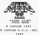 Mega Man III Title Screen
